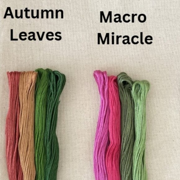 Hand Embroidered Wreath Initial "N" - Picture 3 of 5